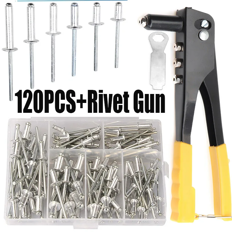120Pcs Rivets / Heavy Duty Riv - Nuts Mix review and price