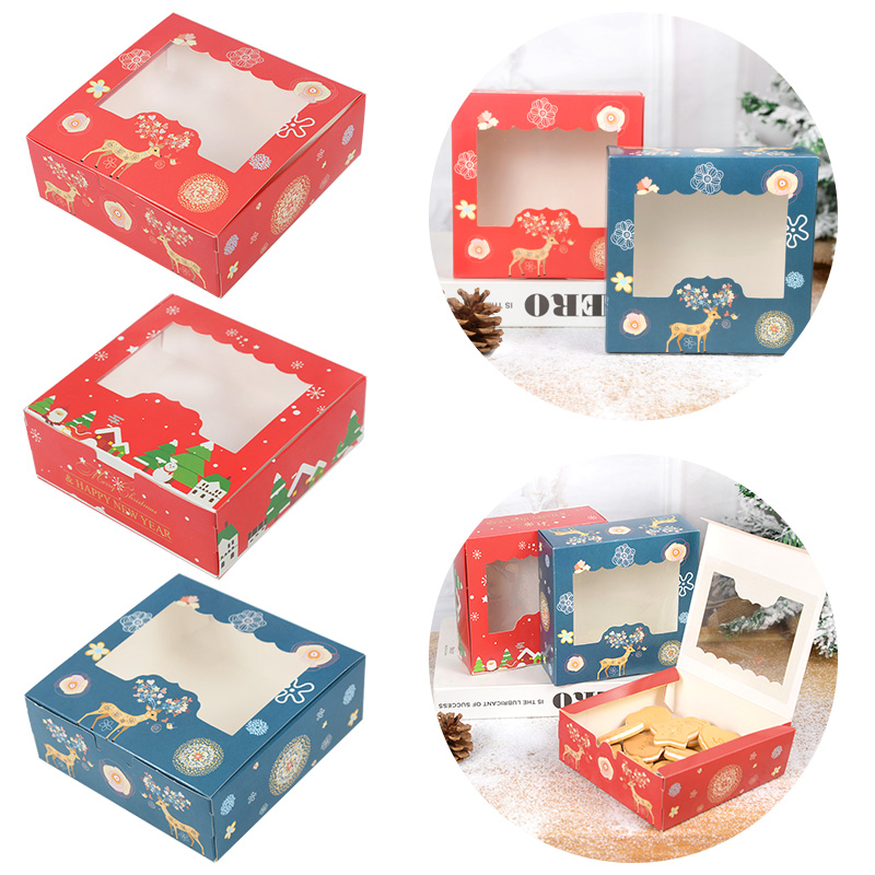 10/5Pcs Christmas Cookie Box w - Chocolate Snack review and price