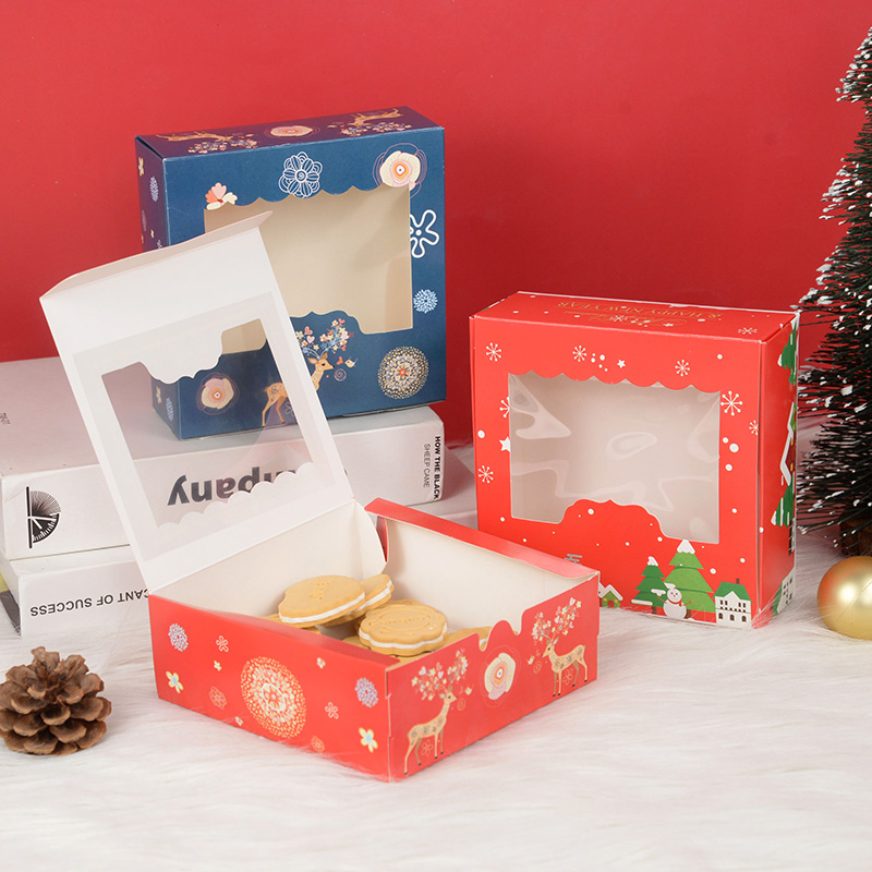 10/5Pcs Christmas Cookie Box w - Chocolate Snack review and price