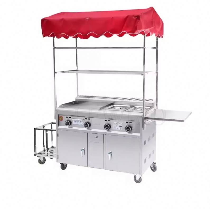 Mobile Food Cart Trailer Stain - Food Snacks Catering review and price