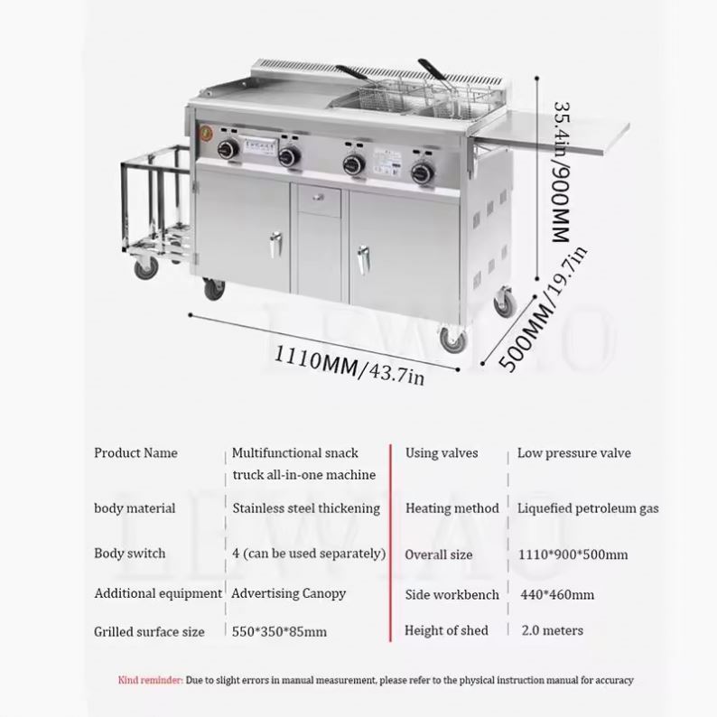 Mobile Food Cart Trailer Stain - Food Snacks Catering review and price