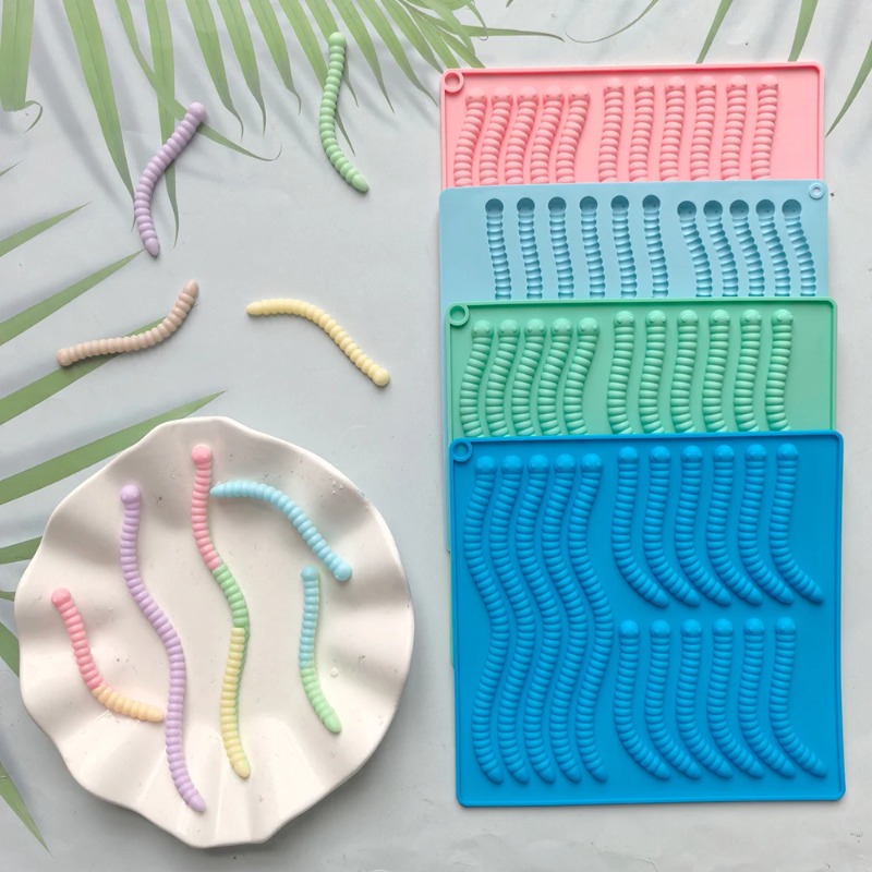 Silicone Gummy Worm Mold Non-S - Gummy Candy review and price