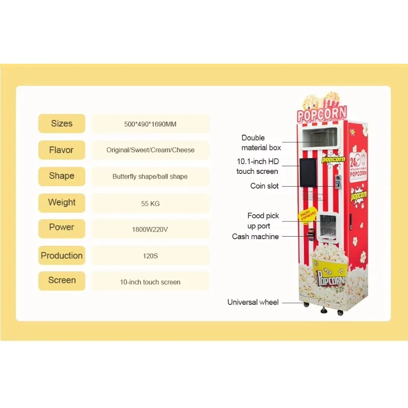 Customized New Automatic Popco - Popcorn review and price