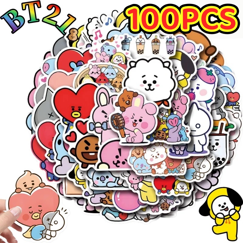 100/200PCS BT21 Chimmy Cooky k - Cookies Pack review and price