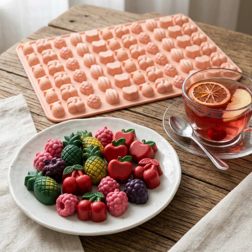 Gummy Fruit Molds, BPA Free Fo - Gummy Candy review and price