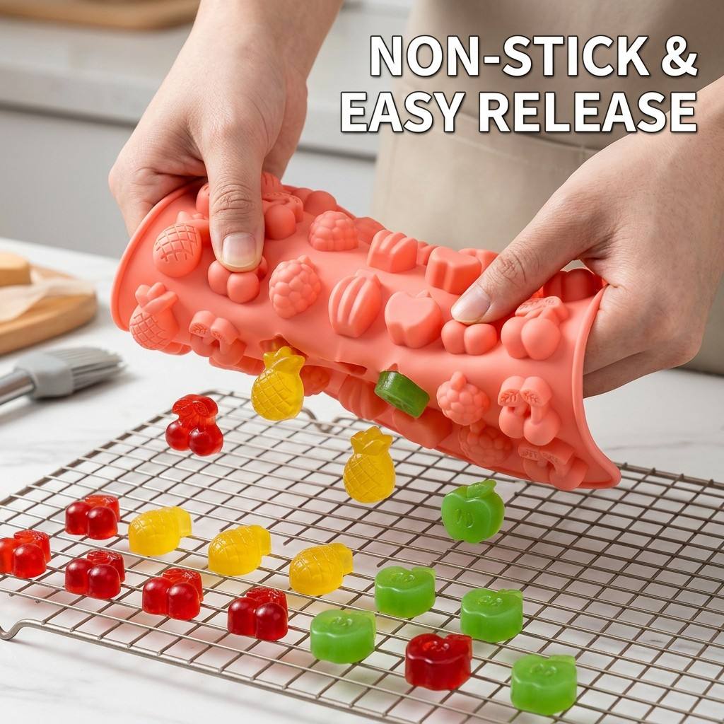 Gummy Fruit Molds, BPA Free Fo - Gummy Candy review and price