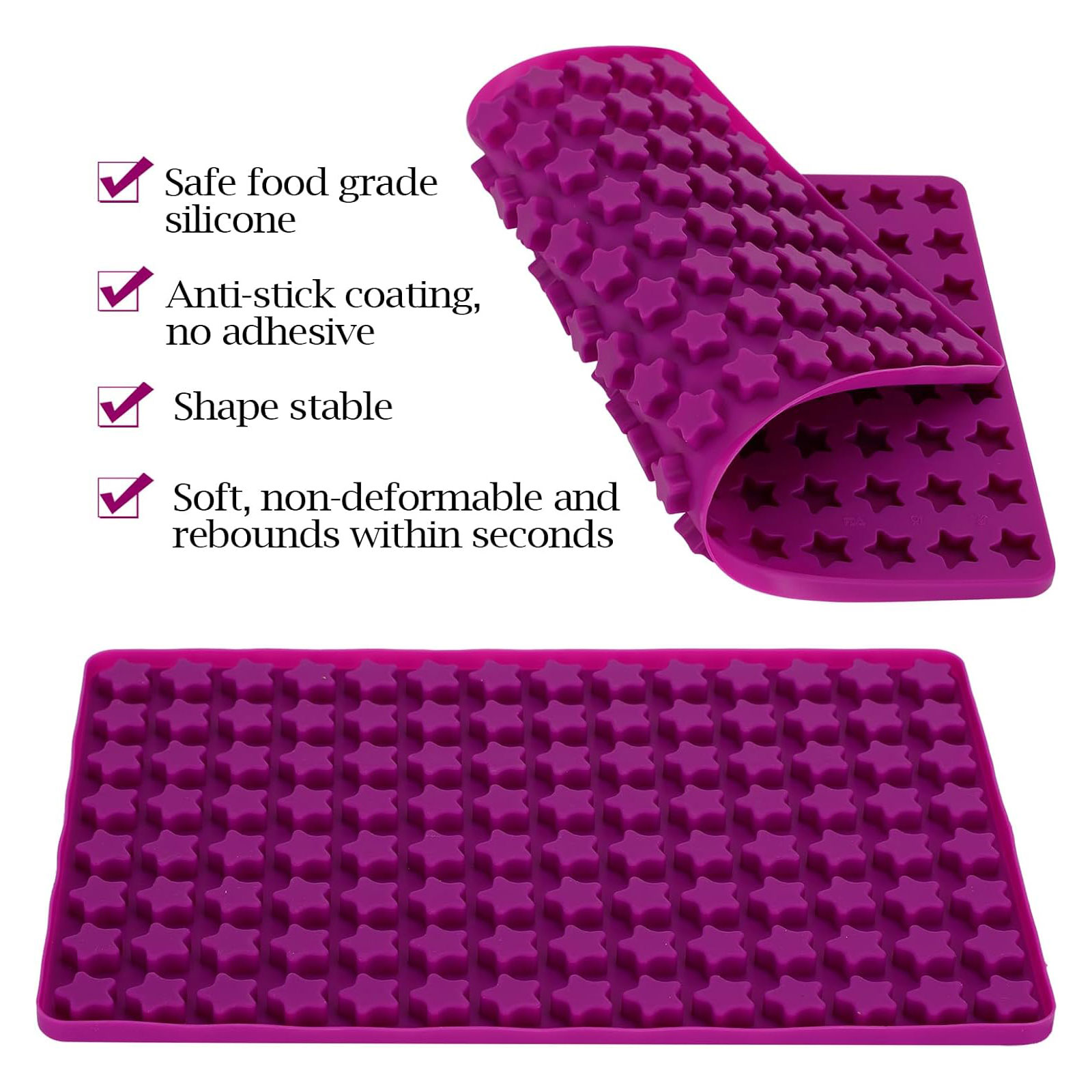 112 Cavity Mini Star Silicone  - Gummy Candy review and price