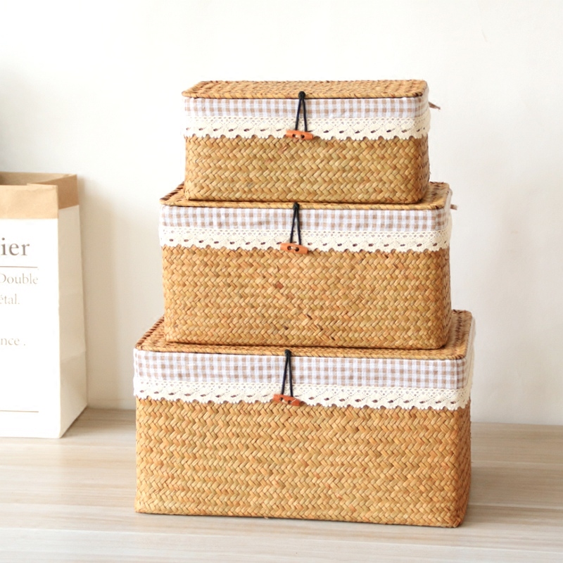 Seaweed Woven Box Grass Basket - Seaweed Snack review and price