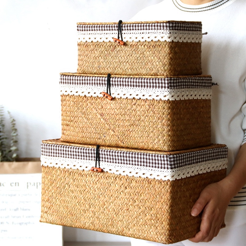 Seaweed Woven Box Grass Basket - Seaweed Snack review and price