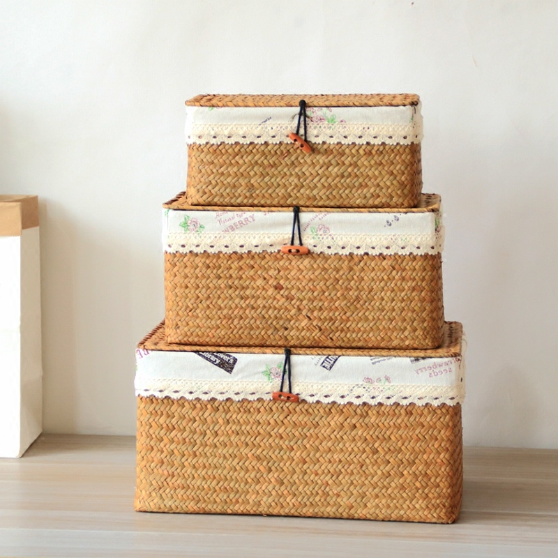 Seaweed Woven Box Grass Basket - Seaweed Snack review and price