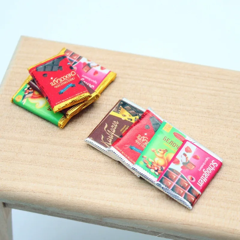 4Pcs Dollhouse Mini Chocolate  - Chocolate Snack review and price