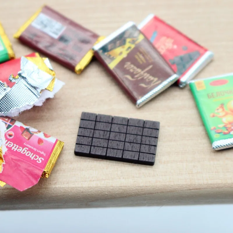4Pcs Dollhouse Mini Chocolate  - Chocolate Snack review and price