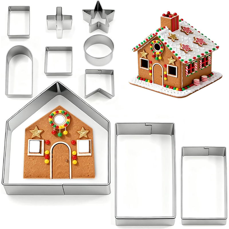 10Pcs Gingerbread House Cookie - Cookies Pack review and price