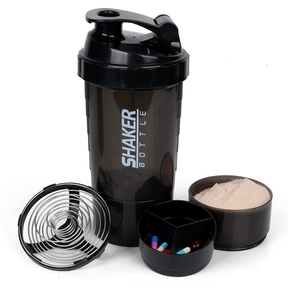 3 Layers Shaker Protein Bottle - Protein Bar review and price