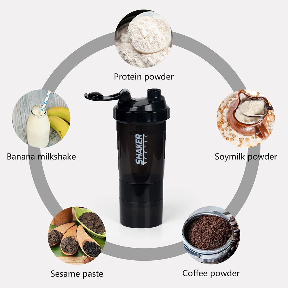 3 Layers Shaker Protein Bottle - Protein Bar review and price