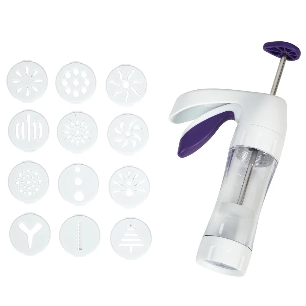 Ergonomic Cookie Press 13-Piec - Cookies Pack review and price