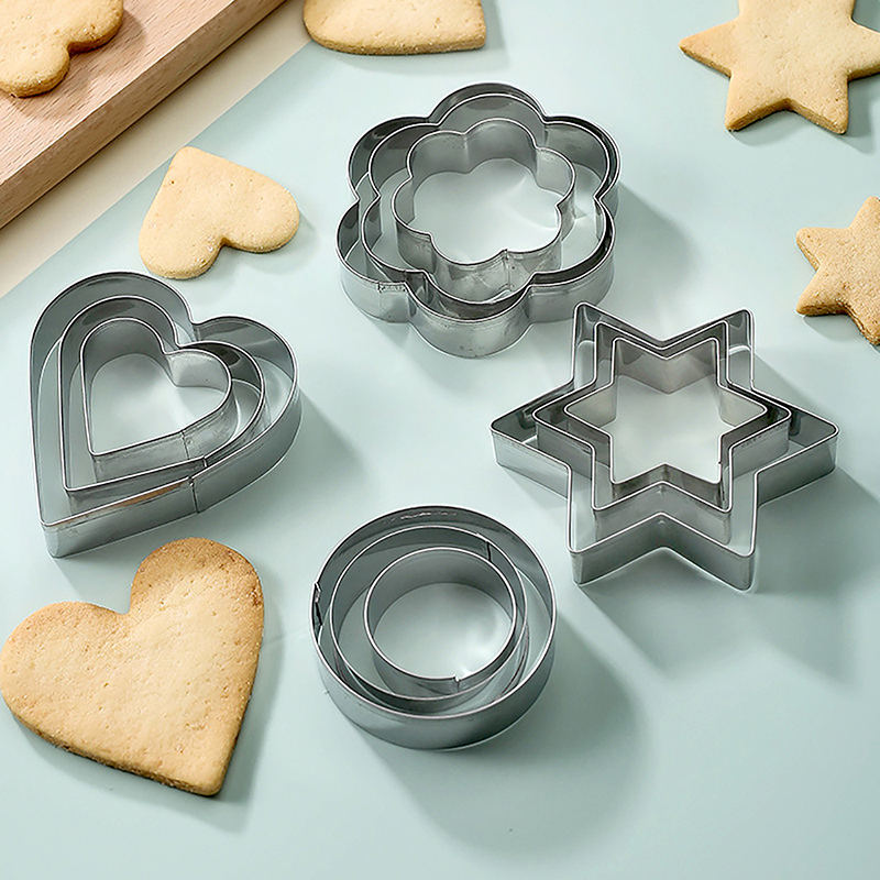 3pcs/Set Stainless Steel Cooki - Cookies Pack review and price