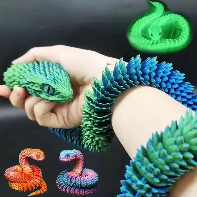 3D Printed Snake Movable Joint - Gummy Candy review and price
