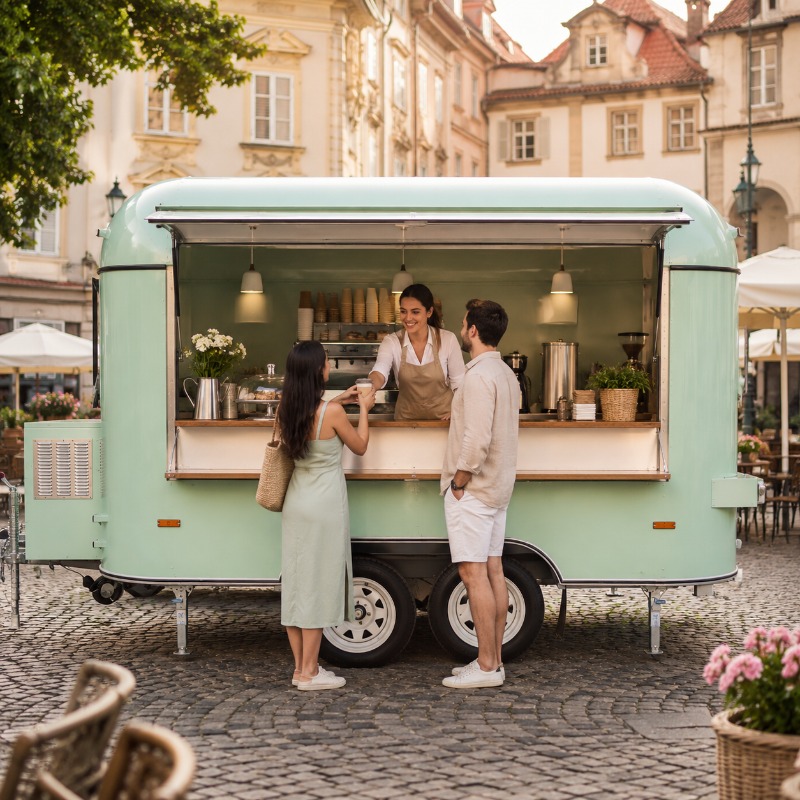 Food Truck Trailer Street Cate - Food Snacks Catering review and price