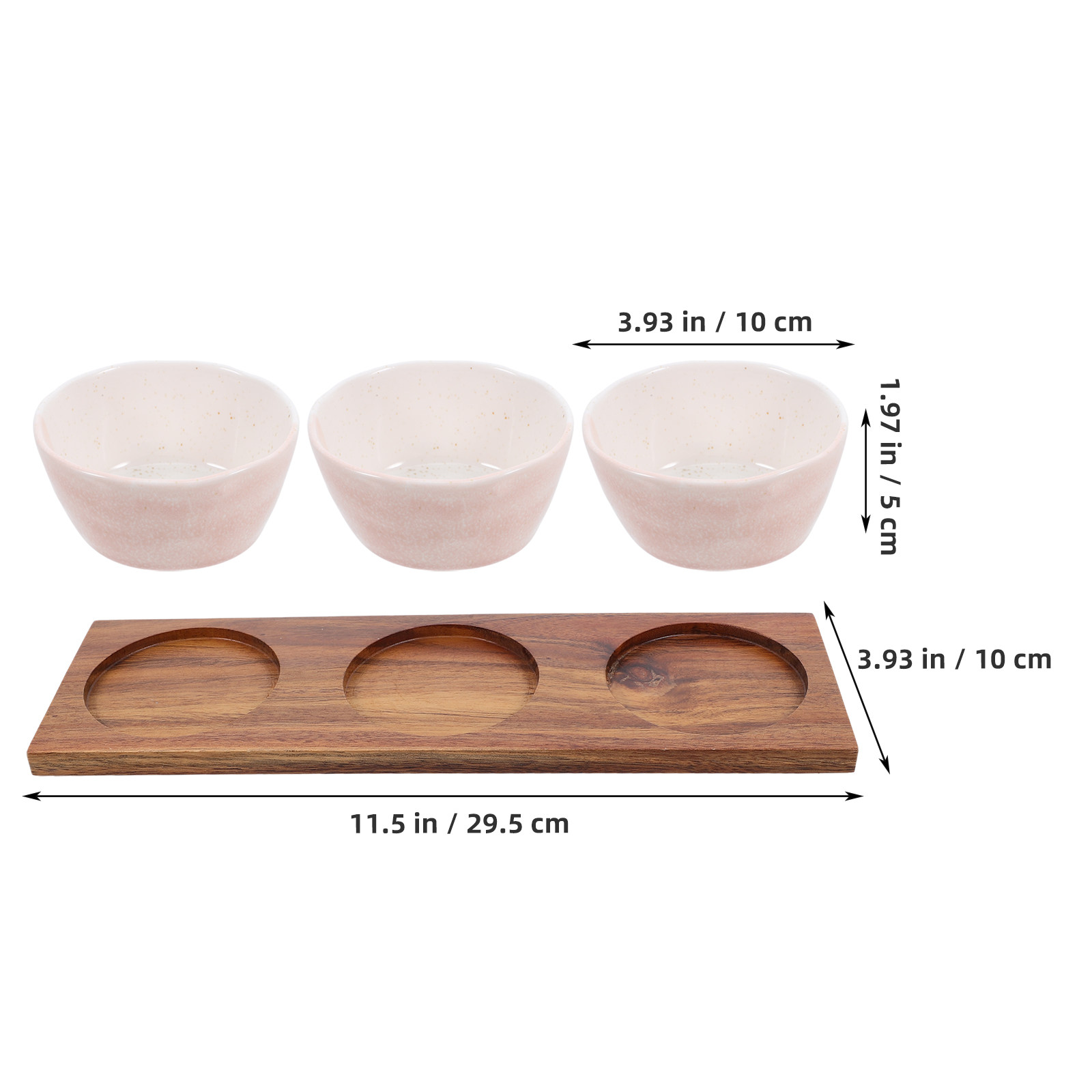 1Set Ceramic Snack Bowls Wood  - Dried Fruit review and price
