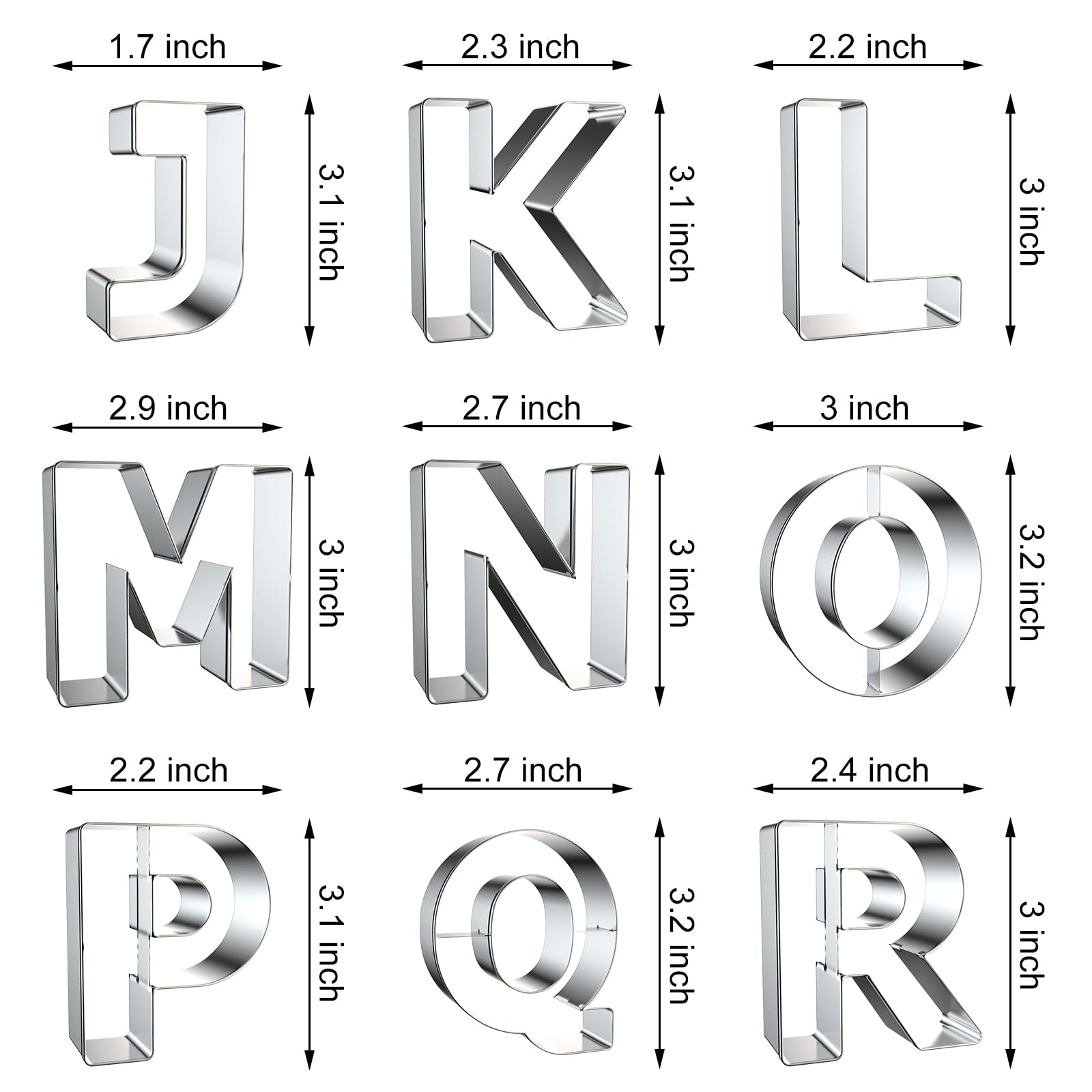 Letter Cookie Cutters Shapes - - Cookies Pack review and price