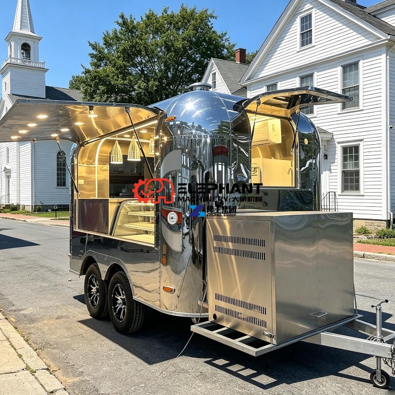 Mirror Food Trailer for Pizza, - Food Snacks Catering review and price