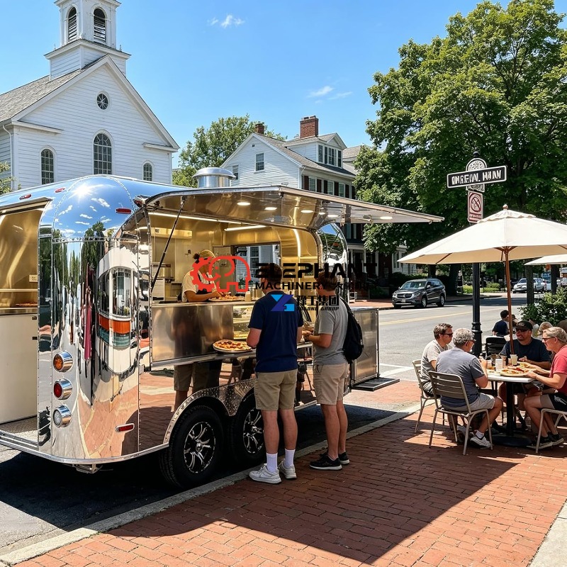 Mirror Food Trailer for Pizza, - Food Snacks Catering review and price