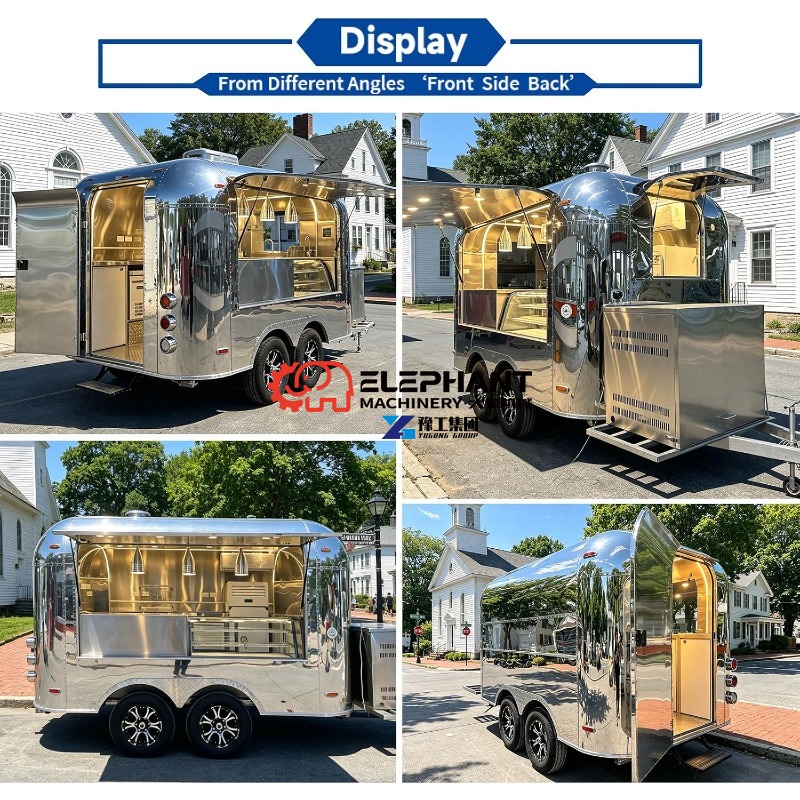 Mirror Food Trailer for Pizza, - Food Snacks Catering review and price