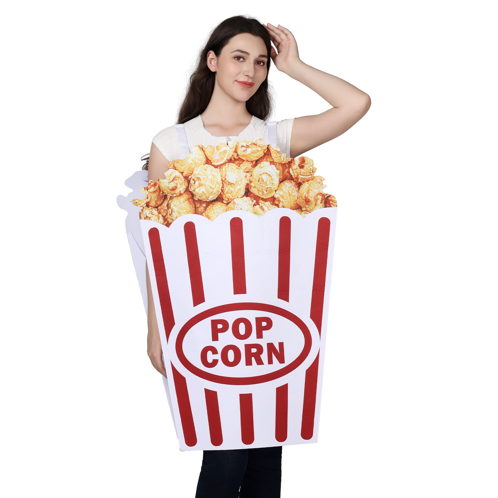 Adult Popcorn Box Costume Funn - Popcorn review and price