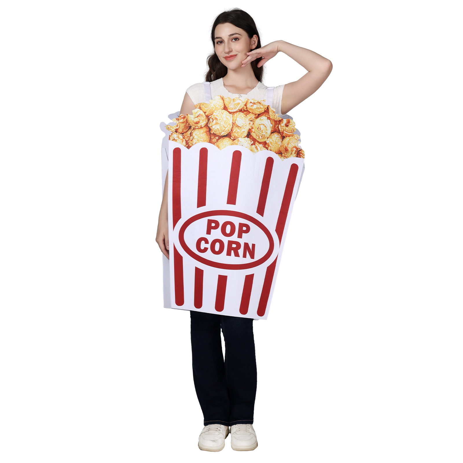 Adult Popcorn Box Costume Funn - Popcorn review and price