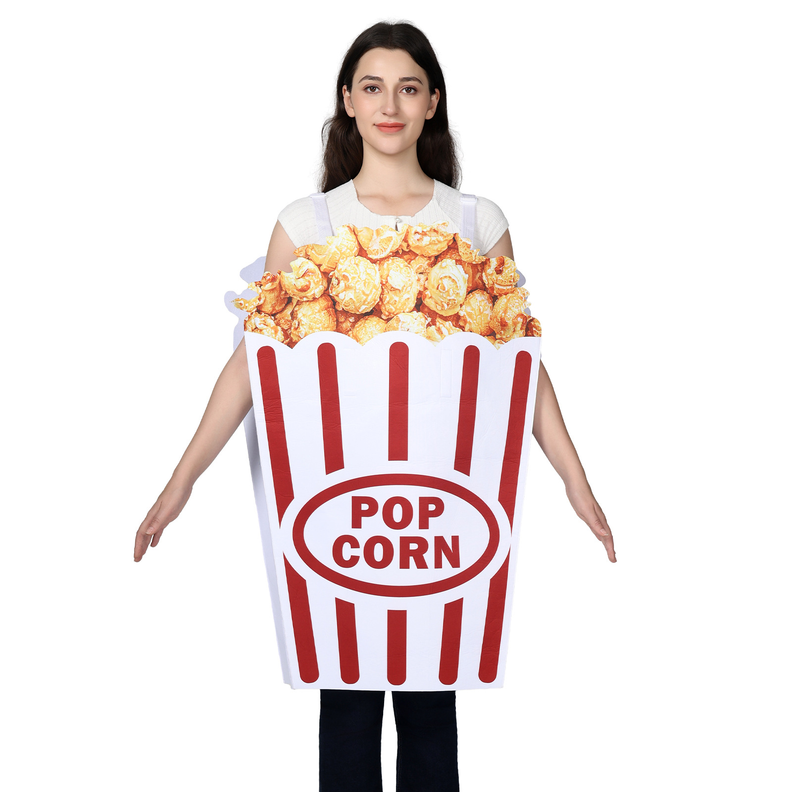 Adult Popcorn Box Costume Funn - Popcorn review and price