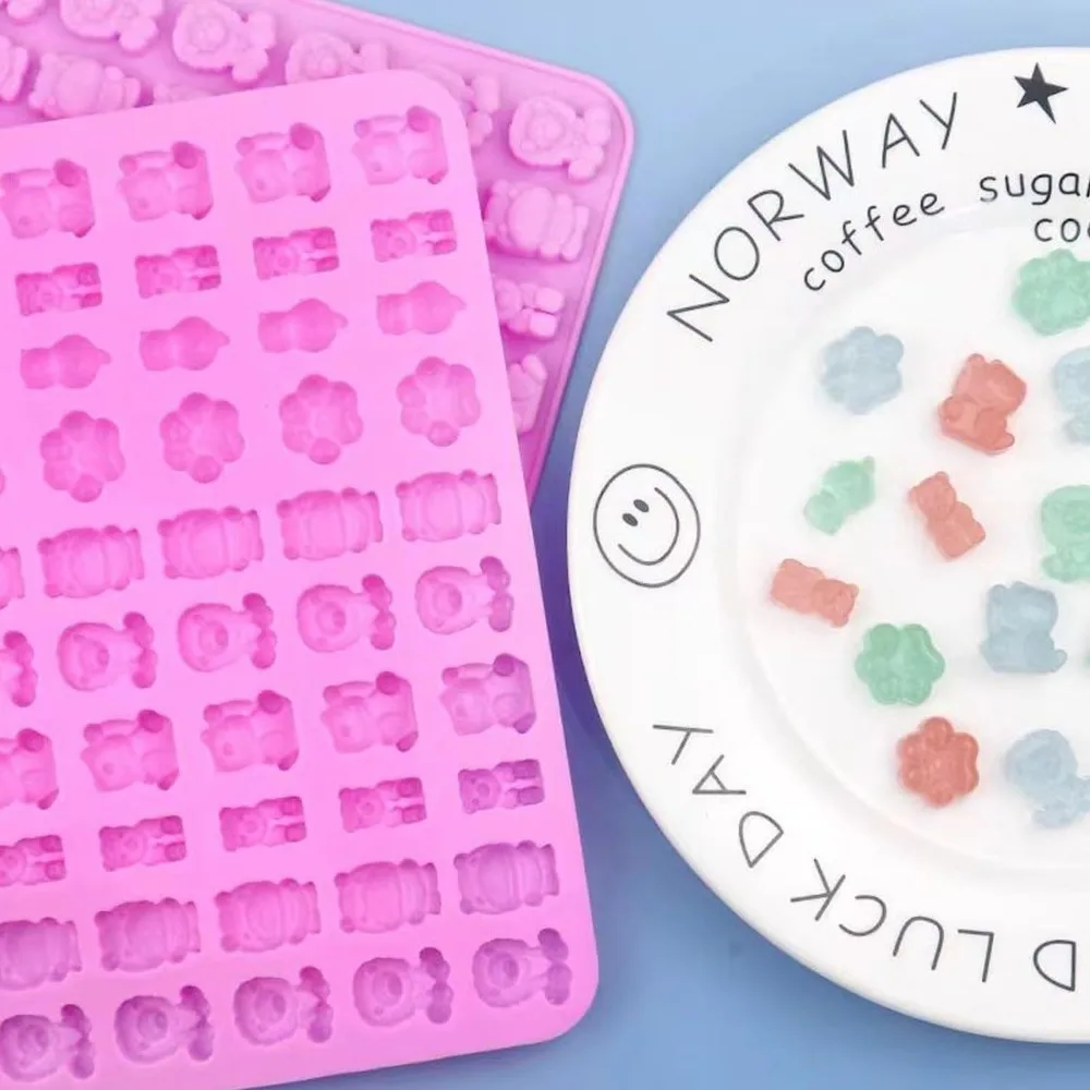 5Pcs Candy Silicone Moulds wit - Gummy Candy review and price