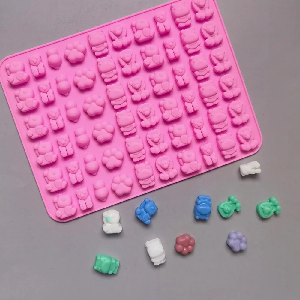 5Pcs Candy Silicone Moulds wit - Gummy Candy review and price