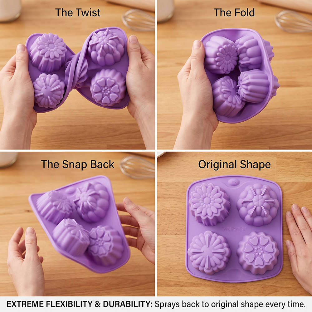 BPA Free 4-Hole Flower Shaped  - Healthy Snacks Food review and price