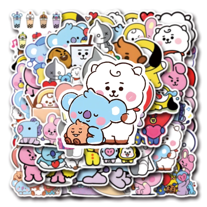 55/110PCS BT21 Chimmy Cooky ko - Cookies Pack review and price