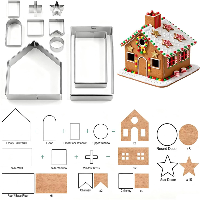 3D Christmas Gingerbread House - Cookies Pack review and price