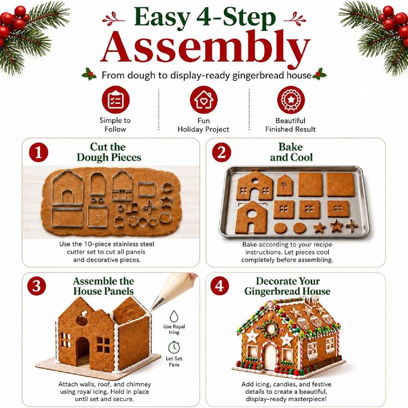 3D Christmas Gingerbread House - Cookies Pack review and price